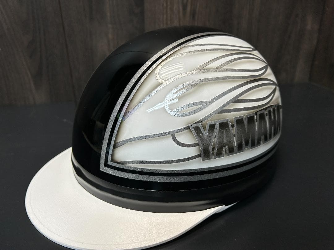 三つボタン‼送料込！！カスタムコルク半 ヤマハ 黒白 ラメ最安値242