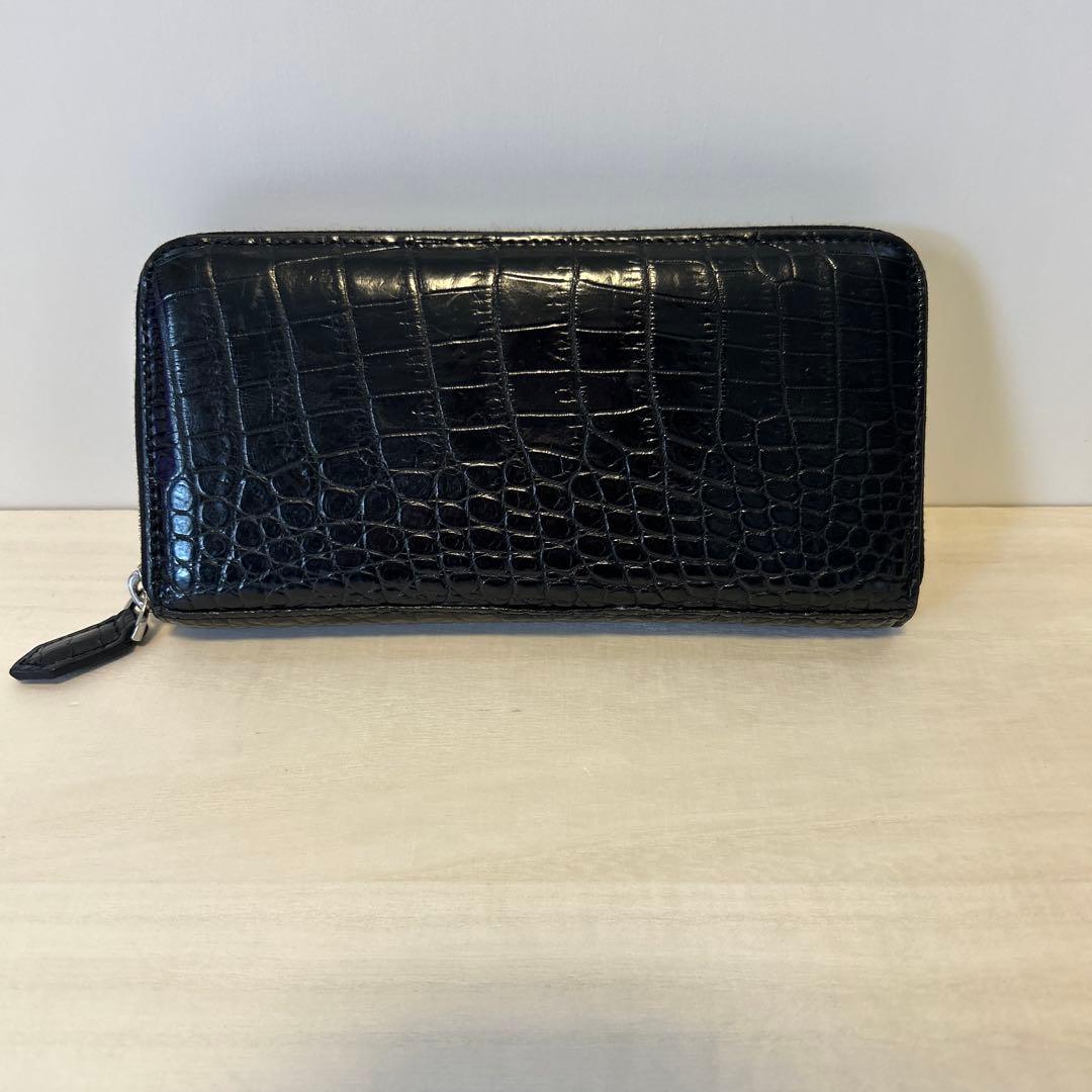 クロコダイル 長財布 sankyo shokai（三京商会） クロコダイル長財布 メンズ シャイニング