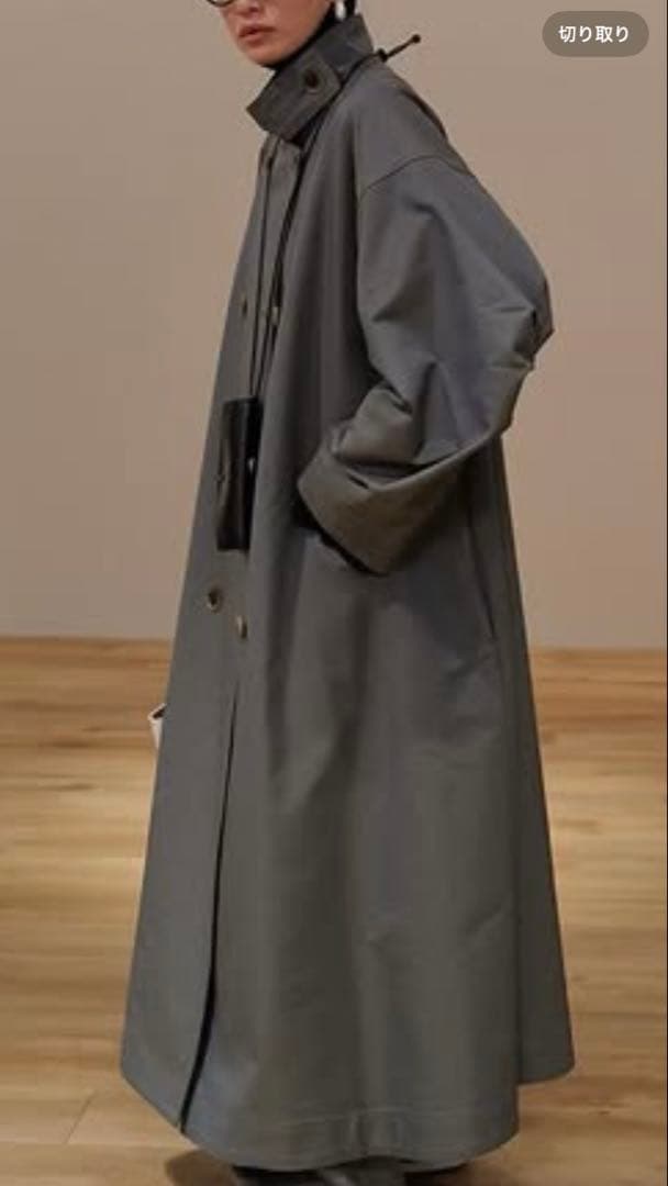 ハル　今週限定値下げ　etretokyo スタンドカラーロングコート ハル様専用 今週限定値下げ etretokyo スタンドカラーロングコート