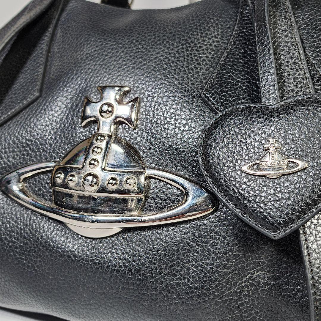 美品✨ヴィヴィアンウエストウッド ボストンバッグ ビッグオーブ 黒