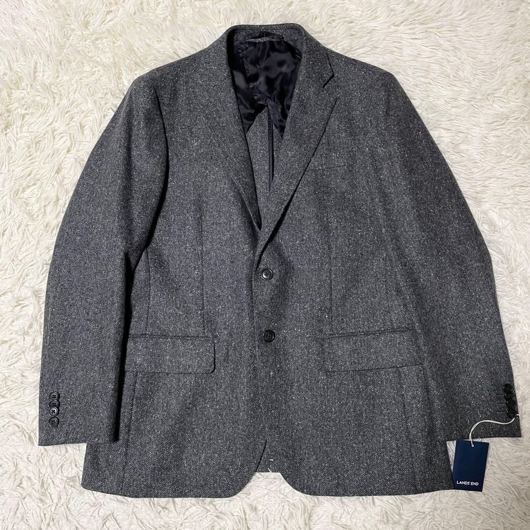 未使用品】LAND'S END オルメザーノ シルク テーラードジャケット