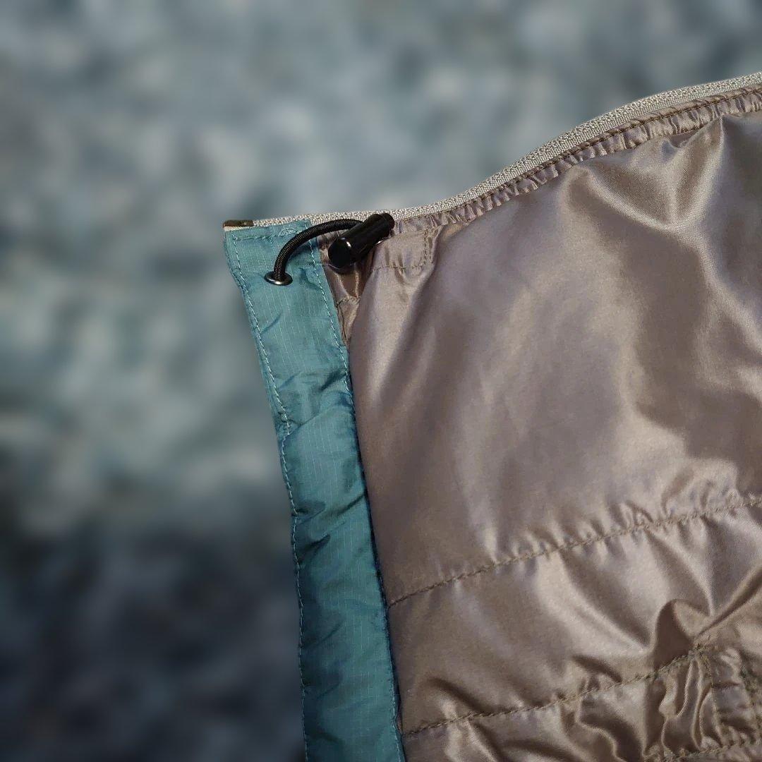 オールドモンベル montbell ダウンベスト M USAのS アクアブルー