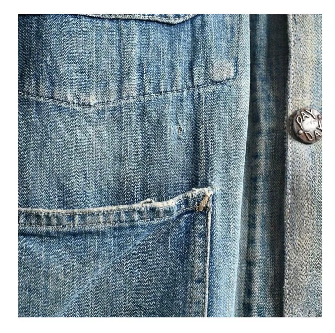 1920's PAY DAY カバーオール チンスト チェンジボタン ビンテージ