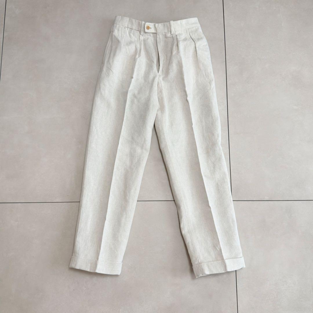 BERNARD ZINS×BEAMS F 別注 コットンリネン 2プリーツ 40