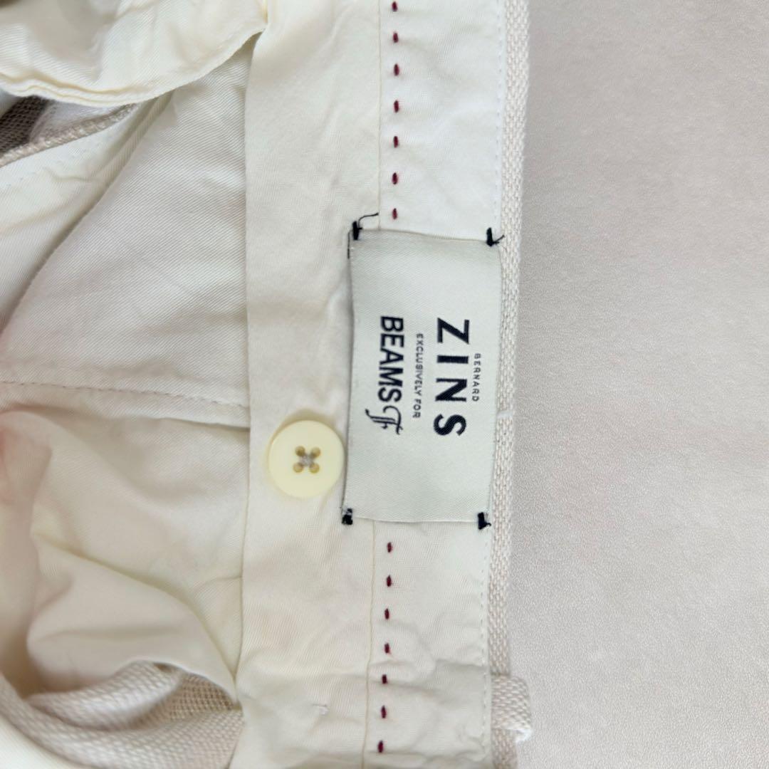 BERNARD ZINS×BEAMS F 別注 コットンリネン 2プリーツ 40