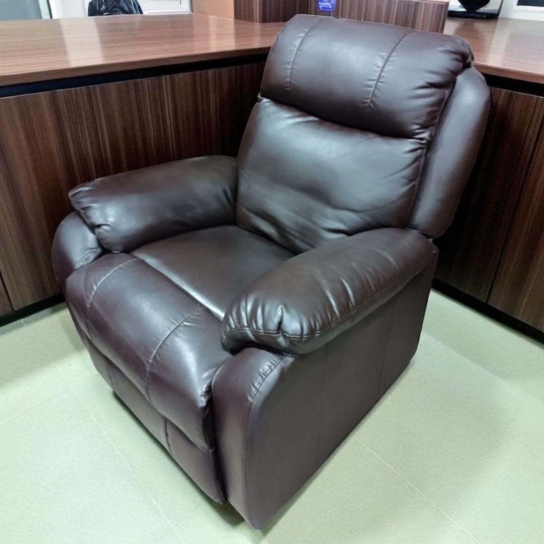 八6402【SHIFFON】シフォン 電動リクライニングソファ(キャスター付) 電動ラウンジチェア SHIFFON（シフォン）ダークブラウンの通販・卸売り