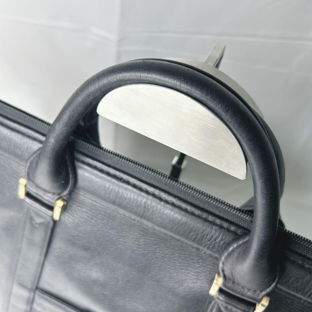 Pierre Balmain 本革 ボストンバッグ ピエールバルマン レザー 黒