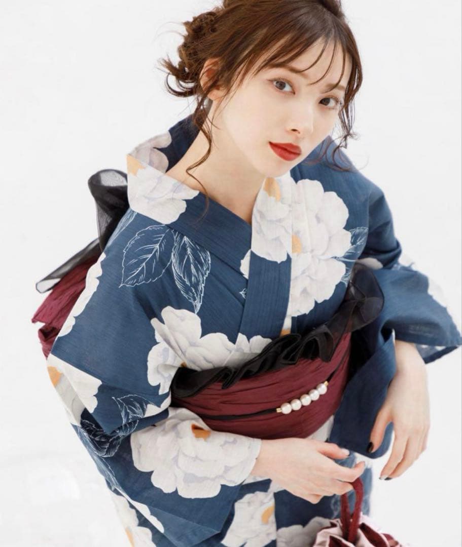 Dita 涼風の藍紺牡丹 浴衣全9点セット 藍花爛漫 | Dita（ディータ）オフィシャルストア