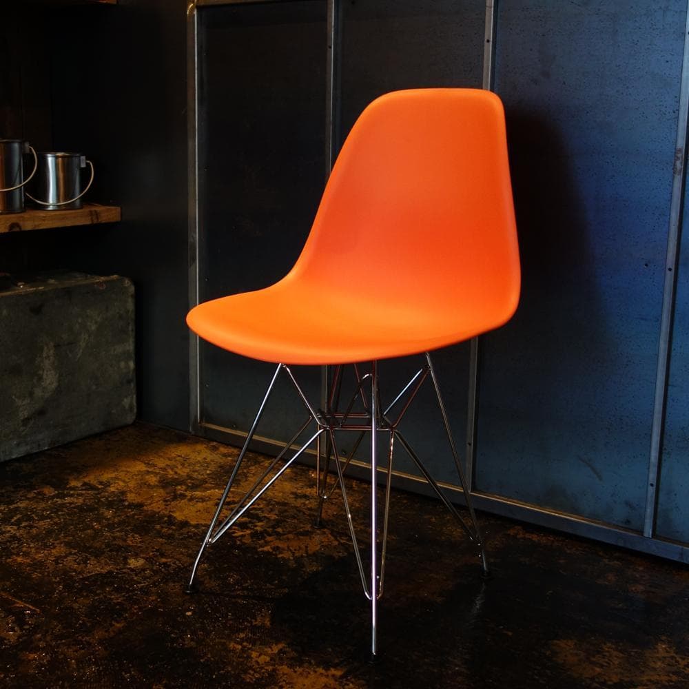 イームズ DSR シェルチェアー イス 椅子 チェア Eames オレンジ - メルカリ