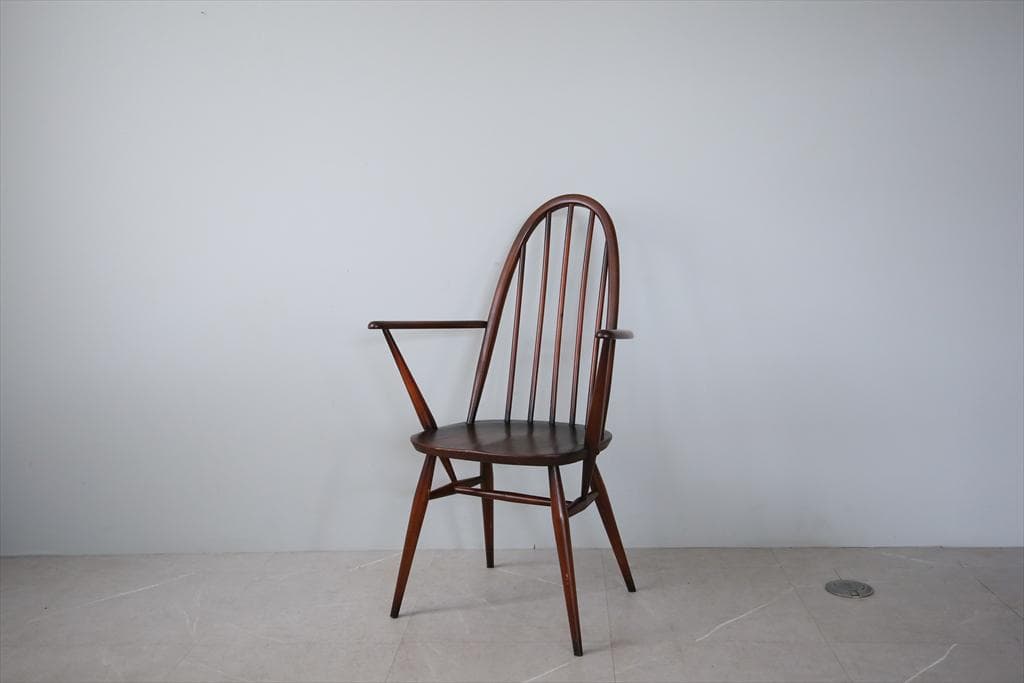 英国アンティークERCOLアーコールクエーカーアームチェア/イス91-152-5 Ercol Quaker Arm Chair / アーコール クエーカー アーム チェア