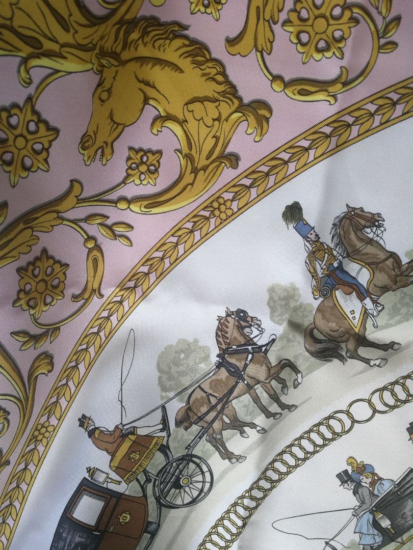 エルメス HERMES スカーフ カレ90 ロンシャンへの散歩 - メルカリ