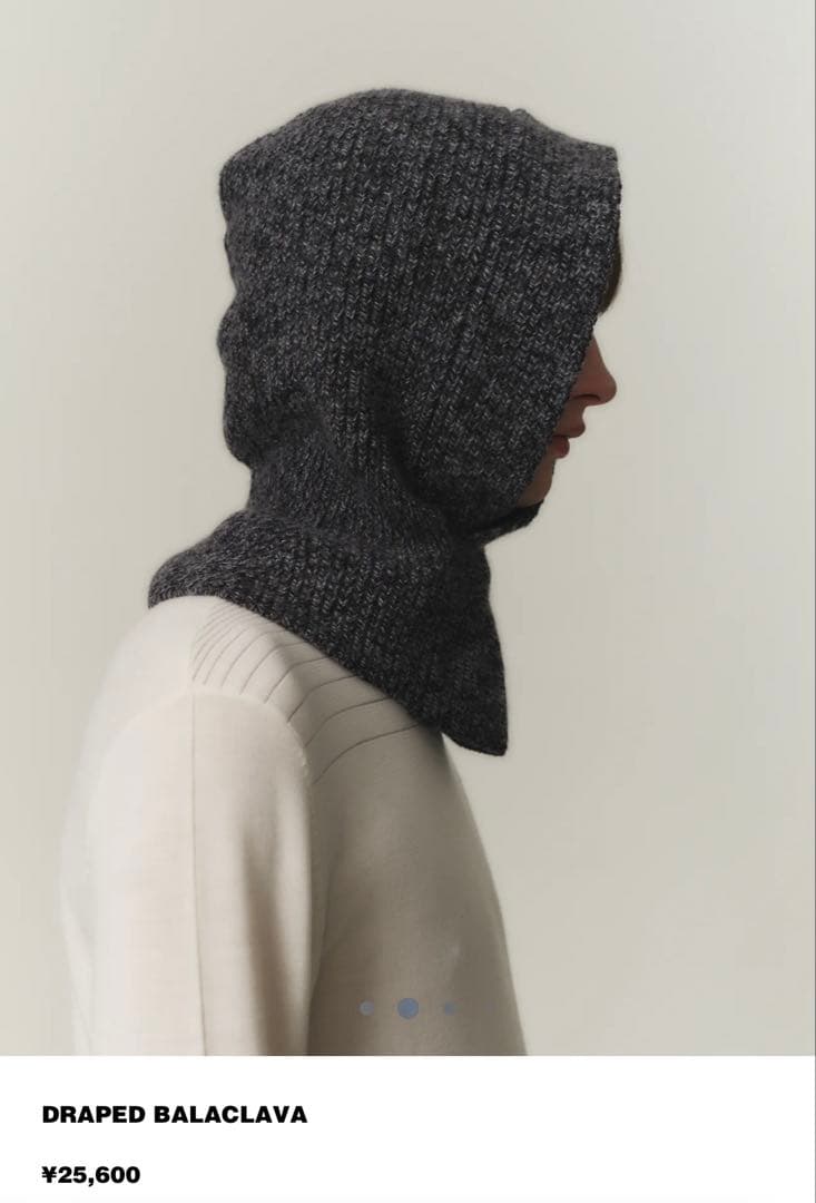 NULLUS 24aw DRAPED BALACLAVA - メルカリ