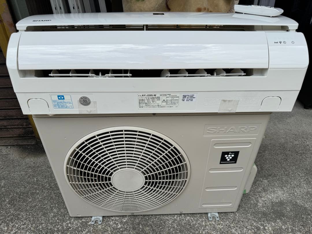 室外機も送料込 シャープ エアコン 10畳用 クーラー 2.8kw