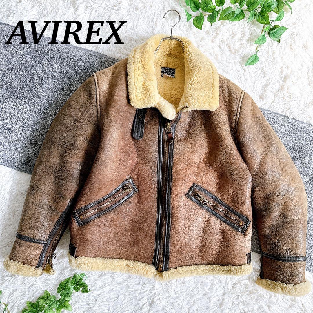 希少 米国製 アビレックス B-9 フライトジャケット ムートンジャケット