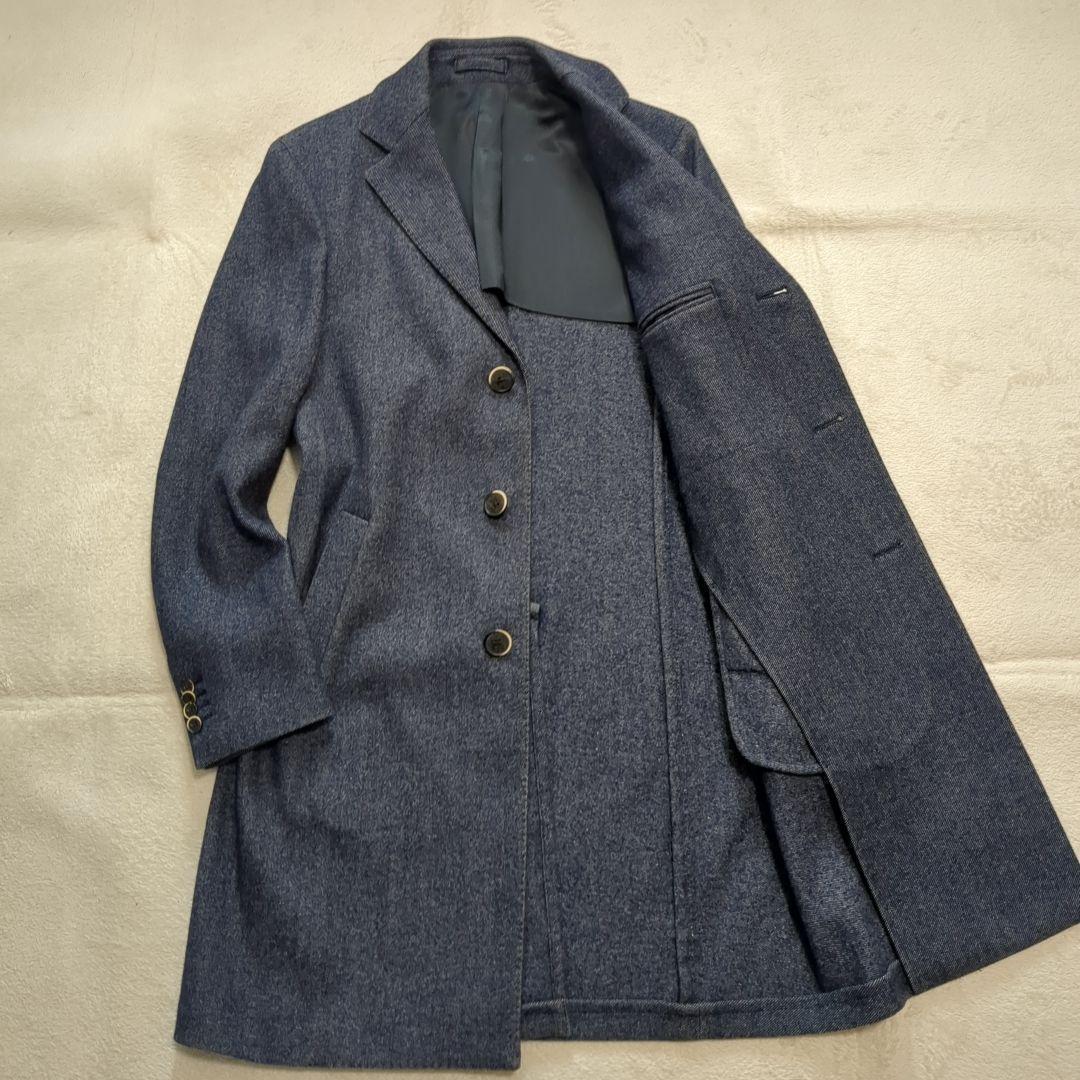 ラルディーニ チェスターコート ネイビー 48サイズ 希少 大きいサイズ