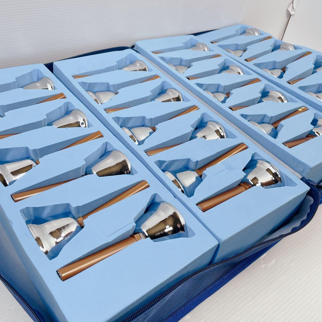 ゼンオン　ミュージックベル　27音セット　ソフトケース付き 楽天市場】ゼンオン ミュージックベル ゴールド(真鍮製) 27音セット MB