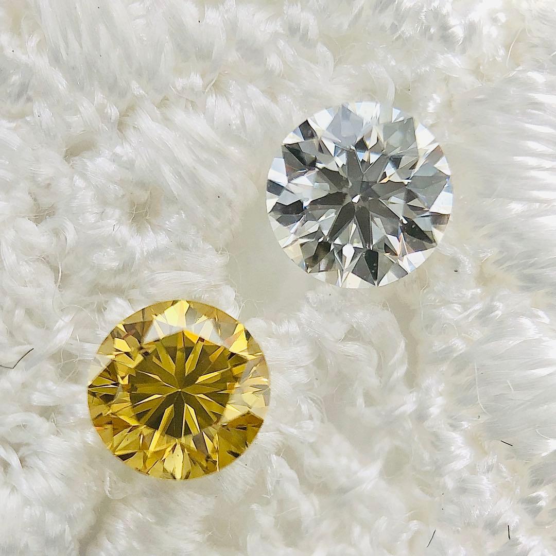 0.258ct F.D. Orangy Yellow SI-1 イエローダイヤ