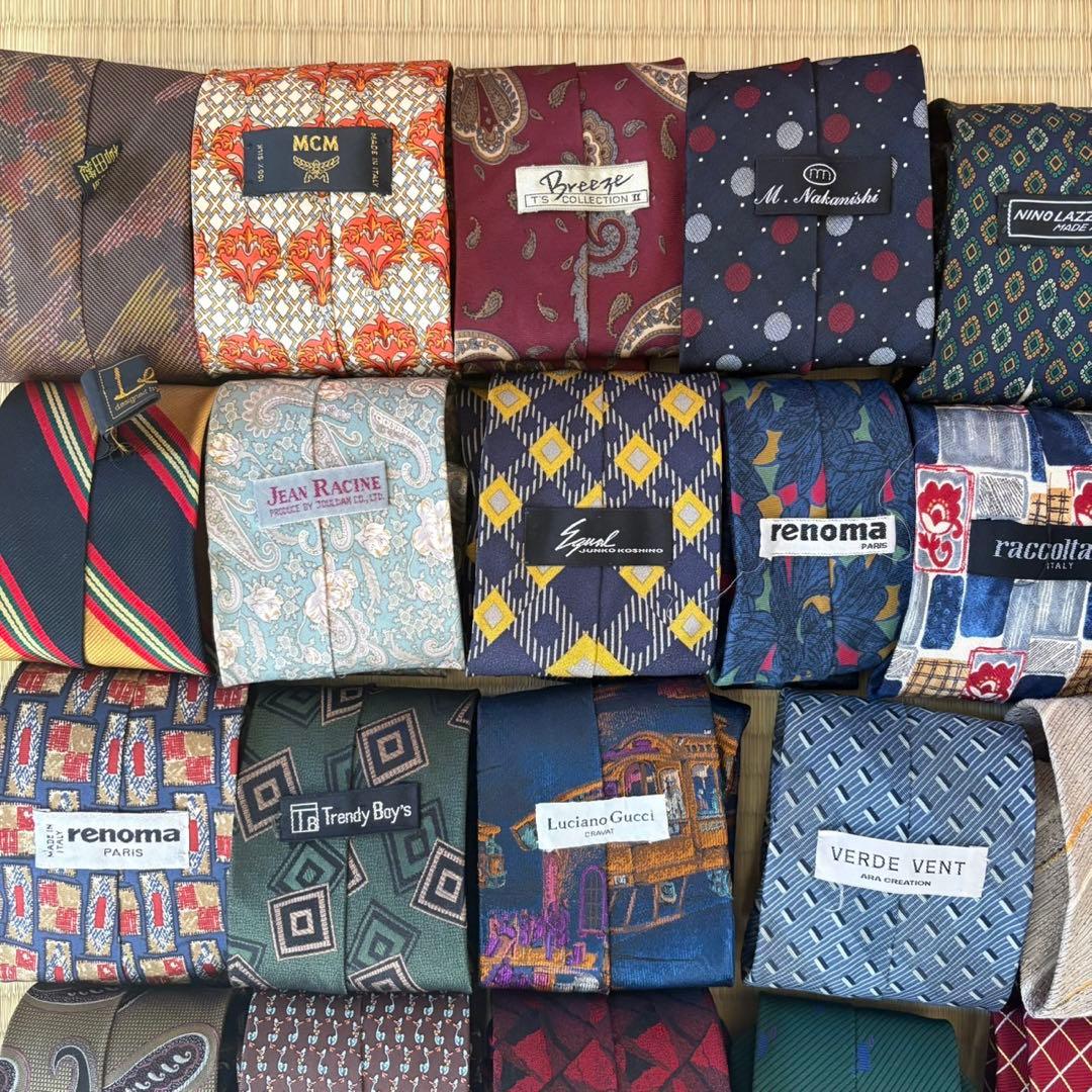 ハイブランドネクタイ 50本セット 全てシルク エルメス ディオール