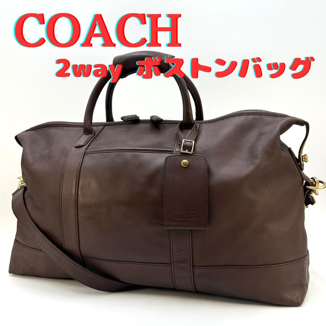 COACH オールドコーチ 2way ボストンバッグ 旅行用バッグ 男女兼用 茶 COACH（コーチ） オールドコーチ ボストンバッグ ショルダー 2WAY ロゴ
