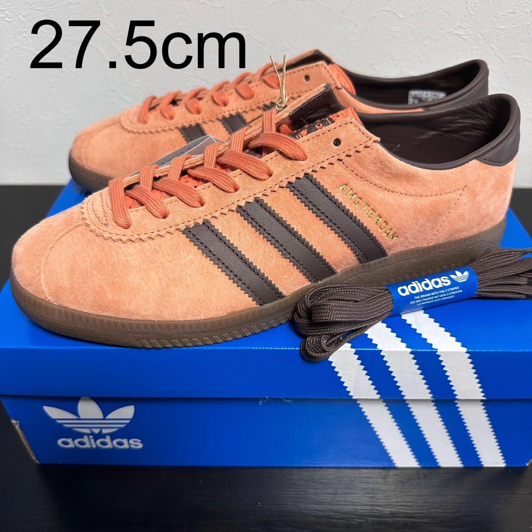新品 ADIDAS×size? AMSTERDAM オレンジ ブラウン 27.5 - メルカリ