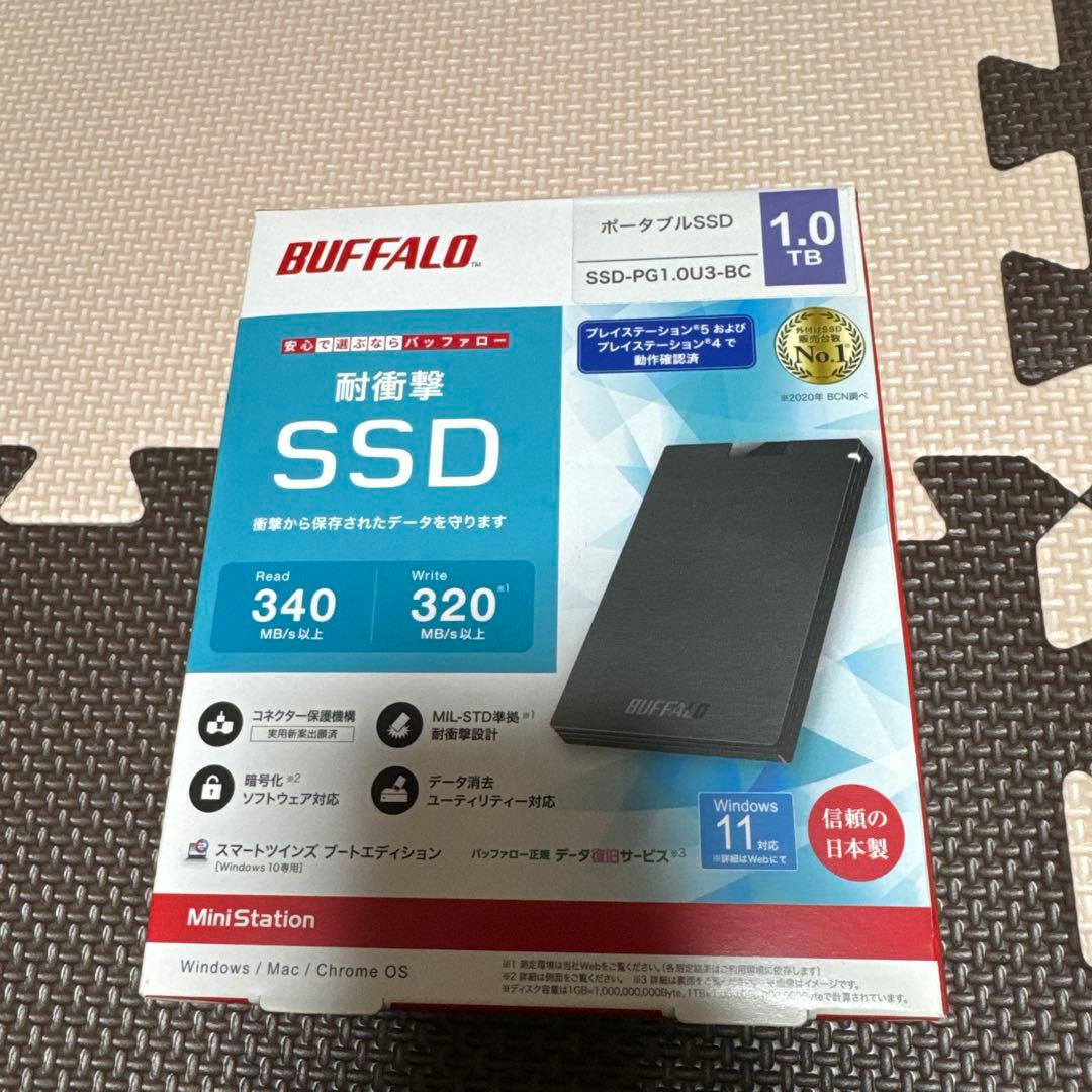 【新品未開封】BUFFALO 1TB 外付けSSD SSD-PG01U3-BC 7155192017_001.jpg