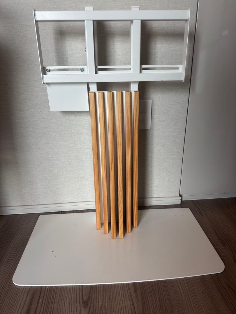 ナチュラル無垢材×スチールテレビスタンド 手渡し可能 テレビスタンド