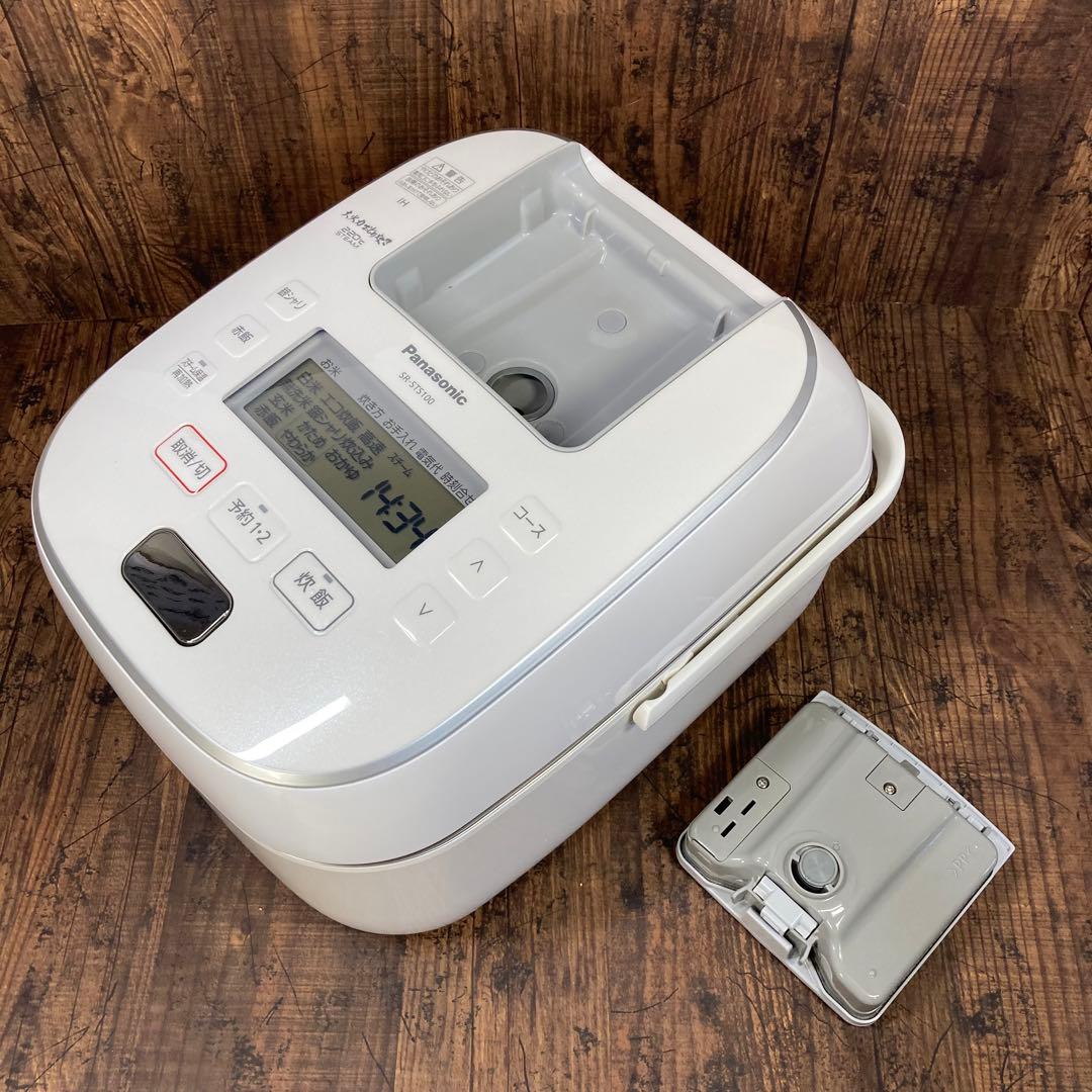 パナソニック 大火力おどり炊き 炊飯器 5.5合 SR-STS100-WPanasonic IH