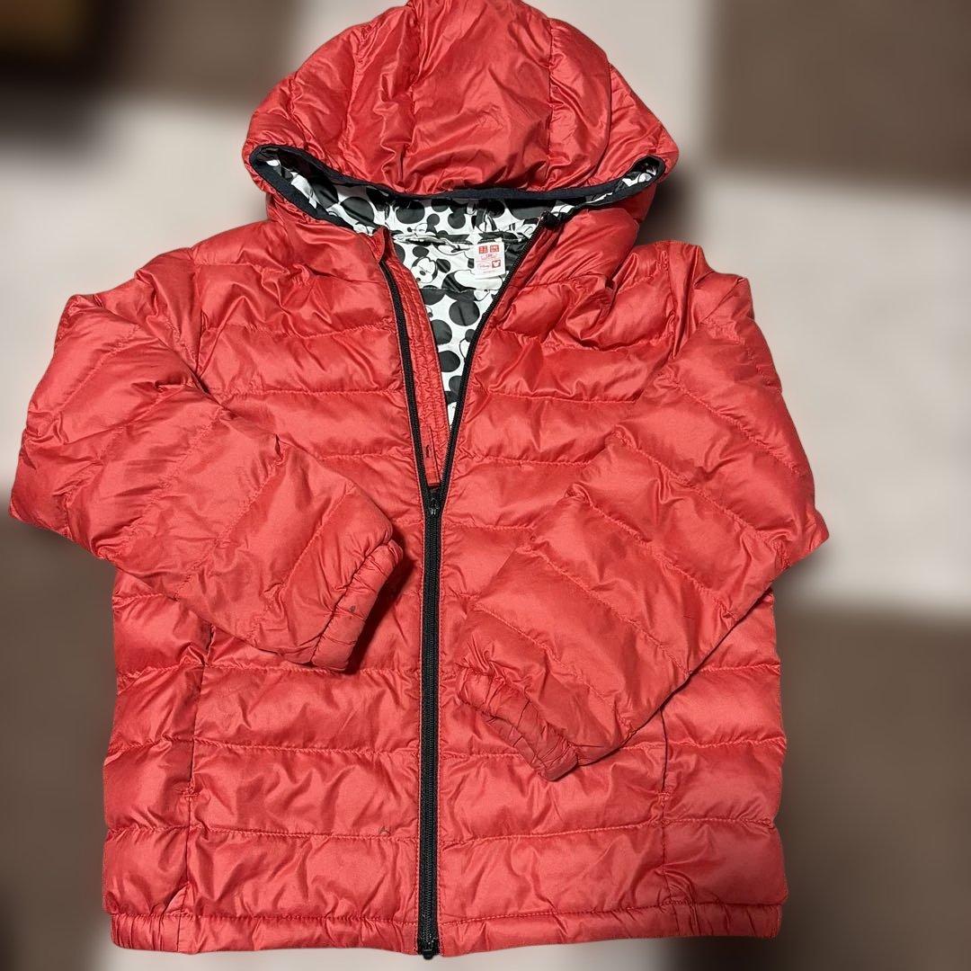 ユニクロ ミッキー ライトダウンジャケット 120 - メルカリ