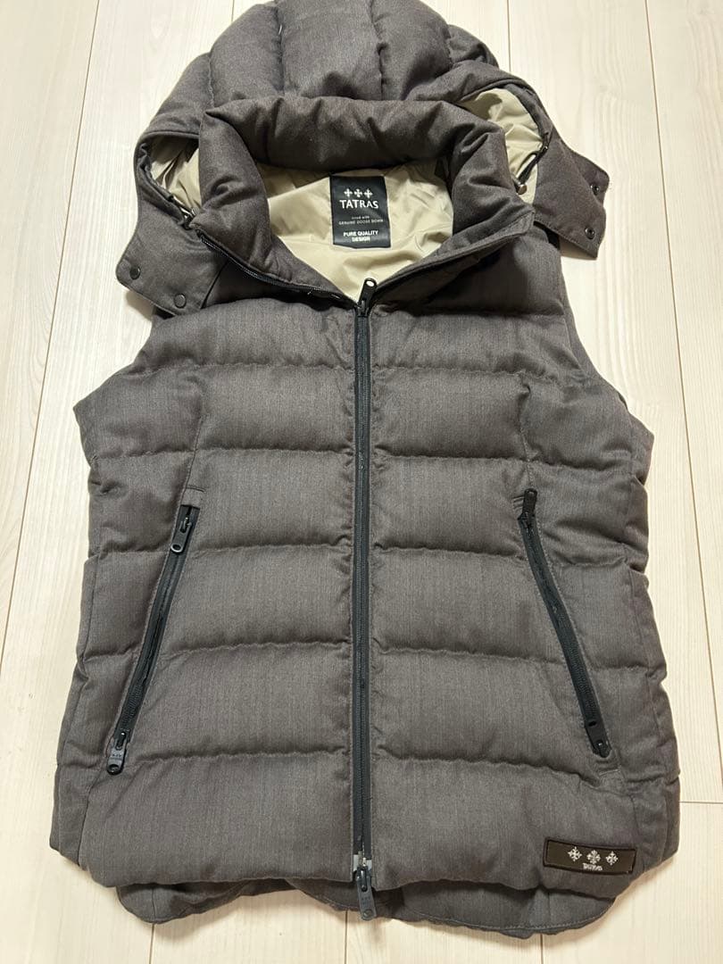 TATRAS CASOTTO ウール ダウン ベスト 中古・古着通販】TATRAS (タトラス) ダウンベスト CASOTTO グレー