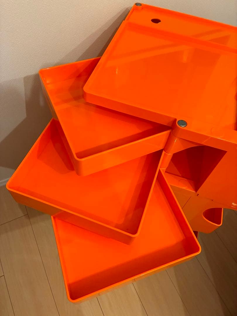 BOBY WAGON ボビーワゴン 3段3トレイ 廃盤 オレンジ 収納ラック