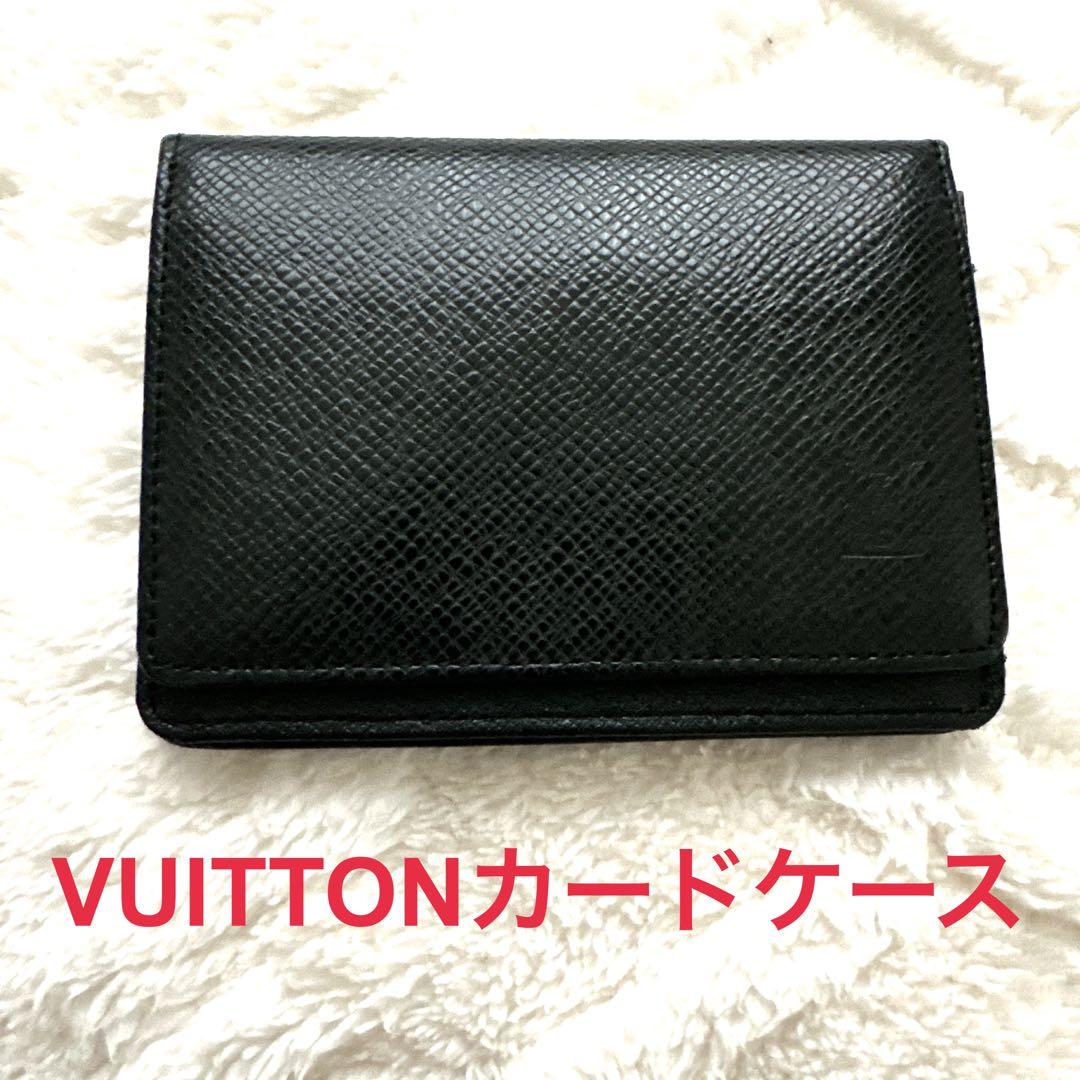 ルイヴィトン VUITTON タイガ 名刺入れ メンズ 黒 定期入れ すぐ届く Louis Vuitton タイガ 名刺入れ カードケース ブラック