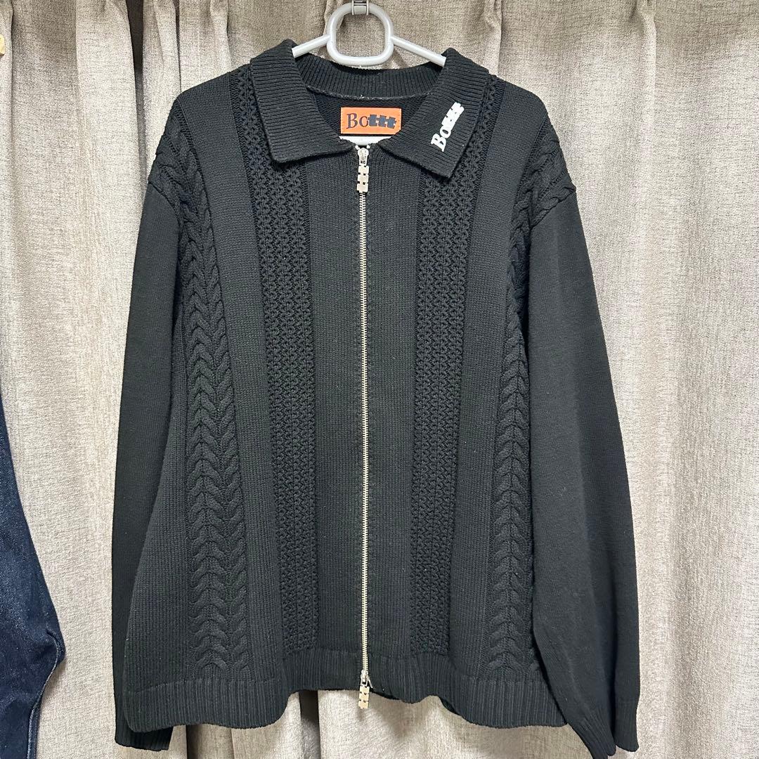 BoTT × TTTMSW Zip Up Polo ニット 中古・古着通販】BoTT (ボット) TTT MSW (ティー) Zip Up Polo ジップ