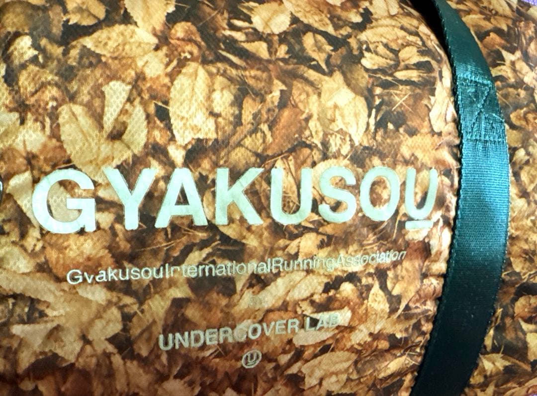 希少高＆超レア特典あり GYAKUSOU枯葉柄 ボストンバッグ :ドラムバッグ