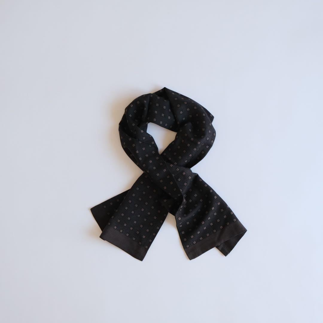 ドット柄シルク comme des garçons スカーフ - メルカリ