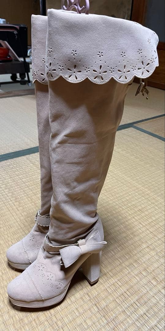 リズリサ　ロングブーツ　ブーツ LIZ LISA - リズリサ ロングブーツの通販 by りりしょっぷ｜リズリサ