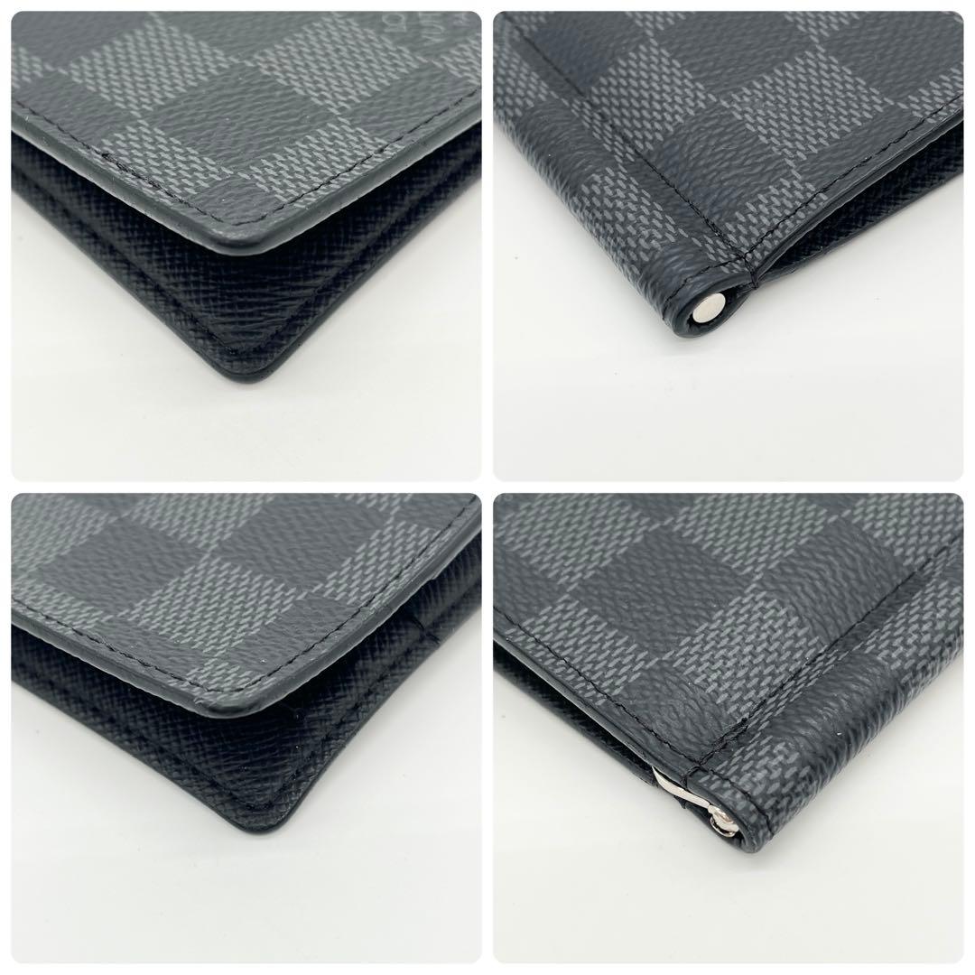 美品】ルイヴィトン ポルトフォイユパンス マネークリップ ダミエグラ