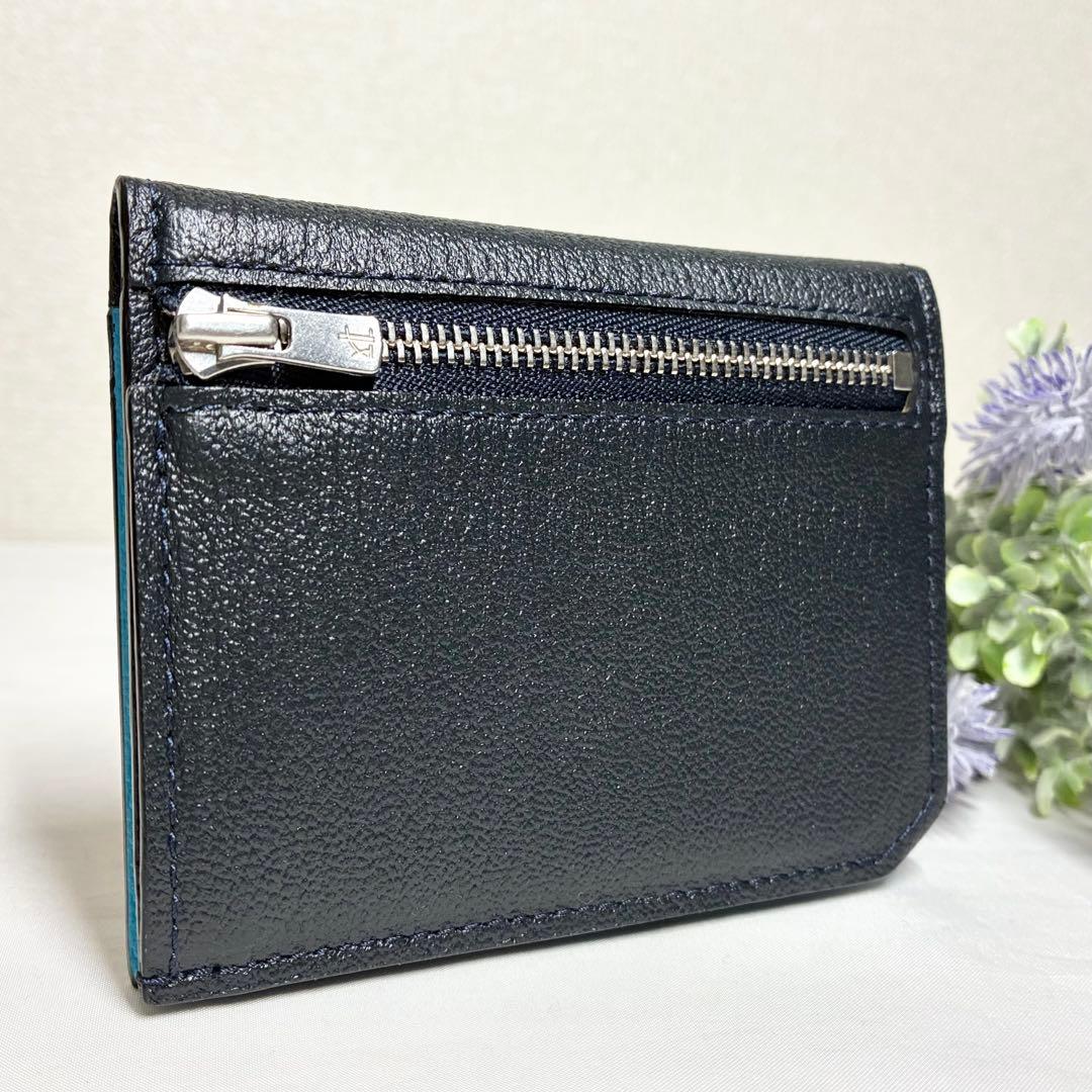 未使用級】 ラルコバレーノ スマートカードウォレット 限定 ターコイズ