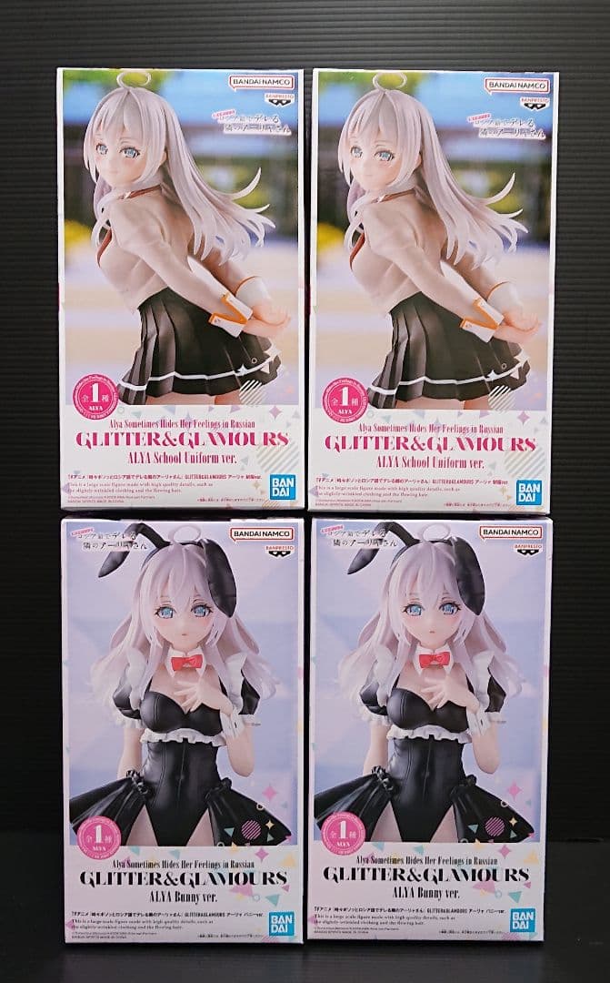 アーリャさん GLITTER&GLAMOURS 制服 バニー 各2 計4体セット - メルカリ