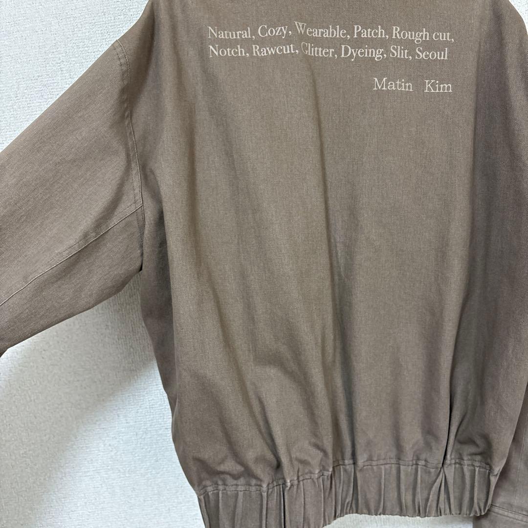 Matin Kim ブラウン ジャンパー FREE - メルカリ