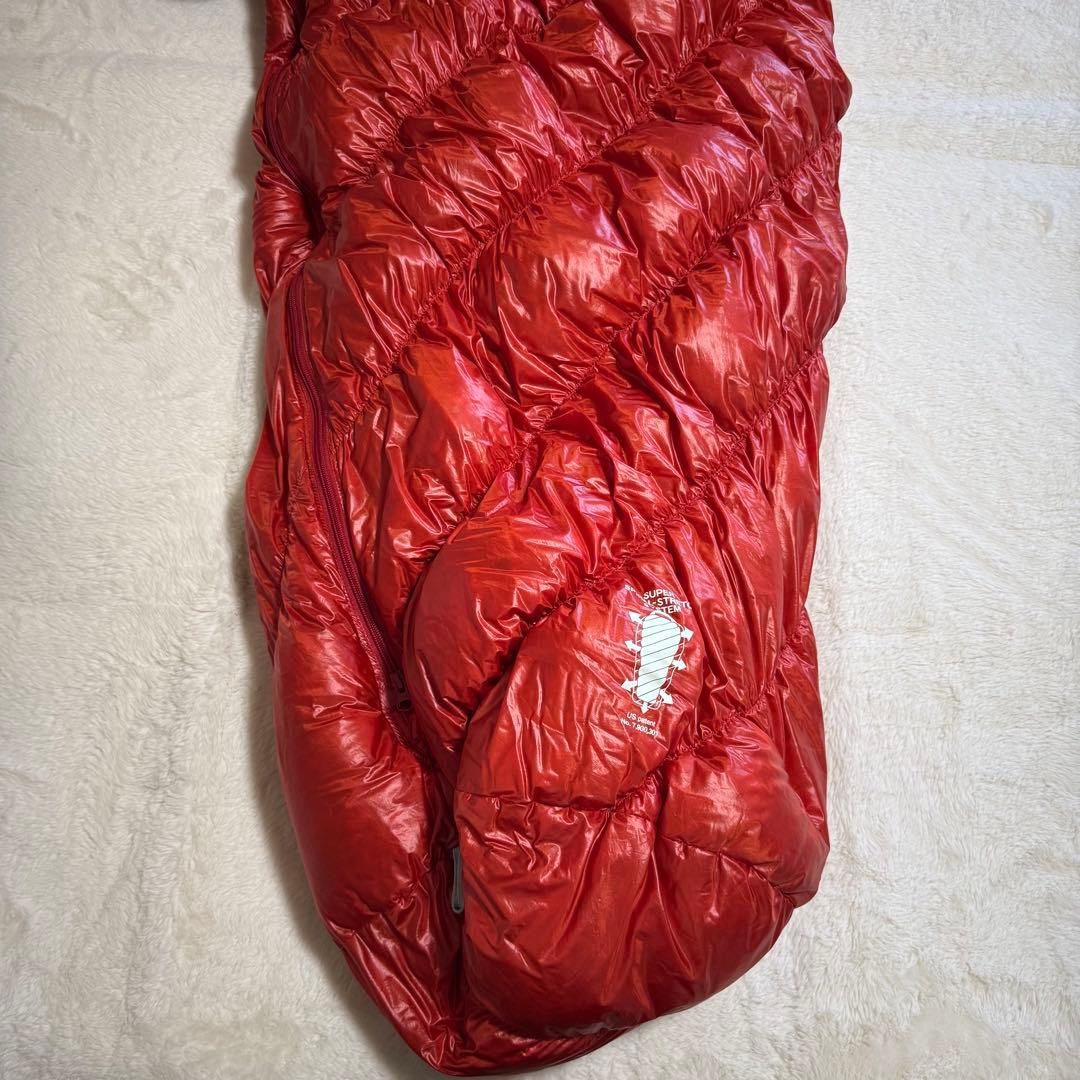 極美品モンベル800FP ダウンハガー800 #3 R/ZIP赤クリーニング済