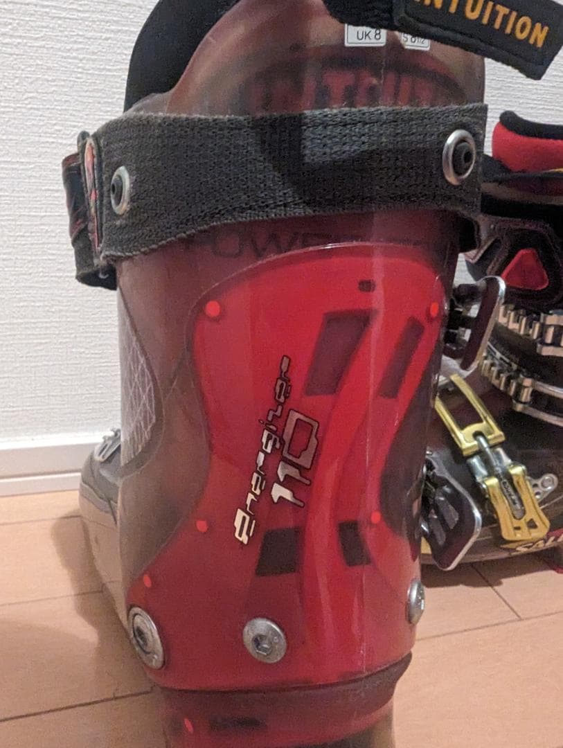 サロモン エナジャイザー 110 スキーブーツ メンズ 26.5cm 赤 中古