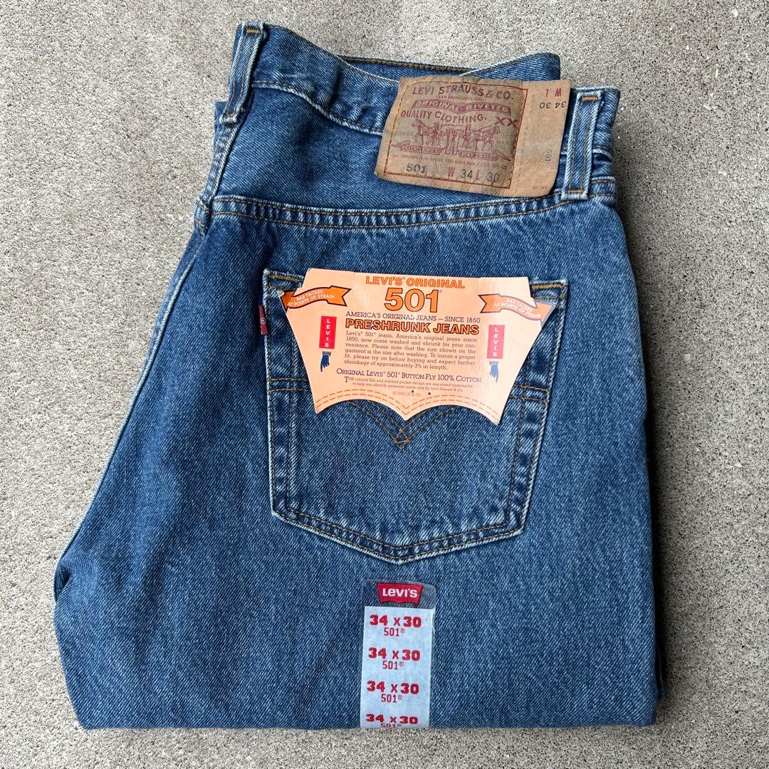 未使用】リーバイス501 W34×L30 アメリカ製90s デッドストック - メルカリ