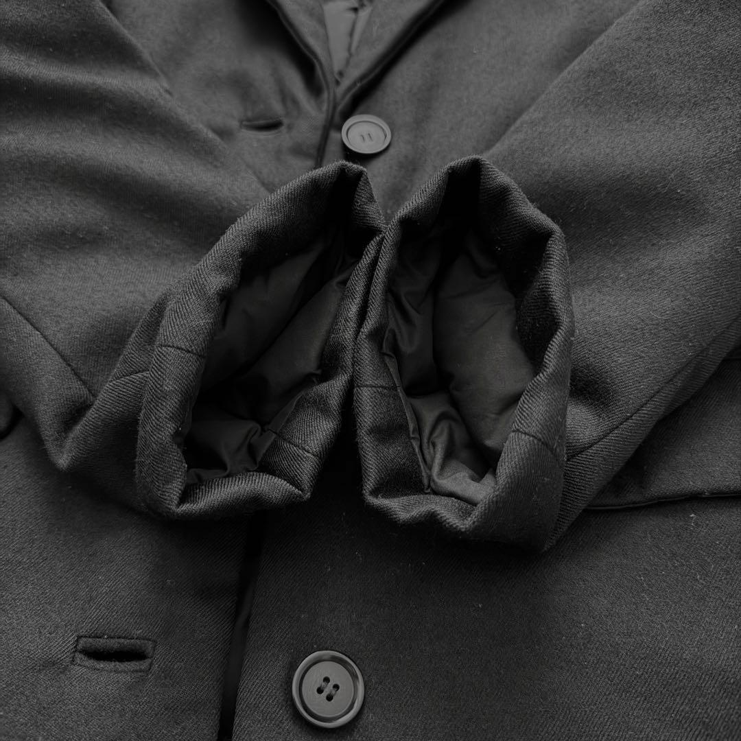 Theory luxe メルトンウール ダウン チェスターコート 38 ブラック