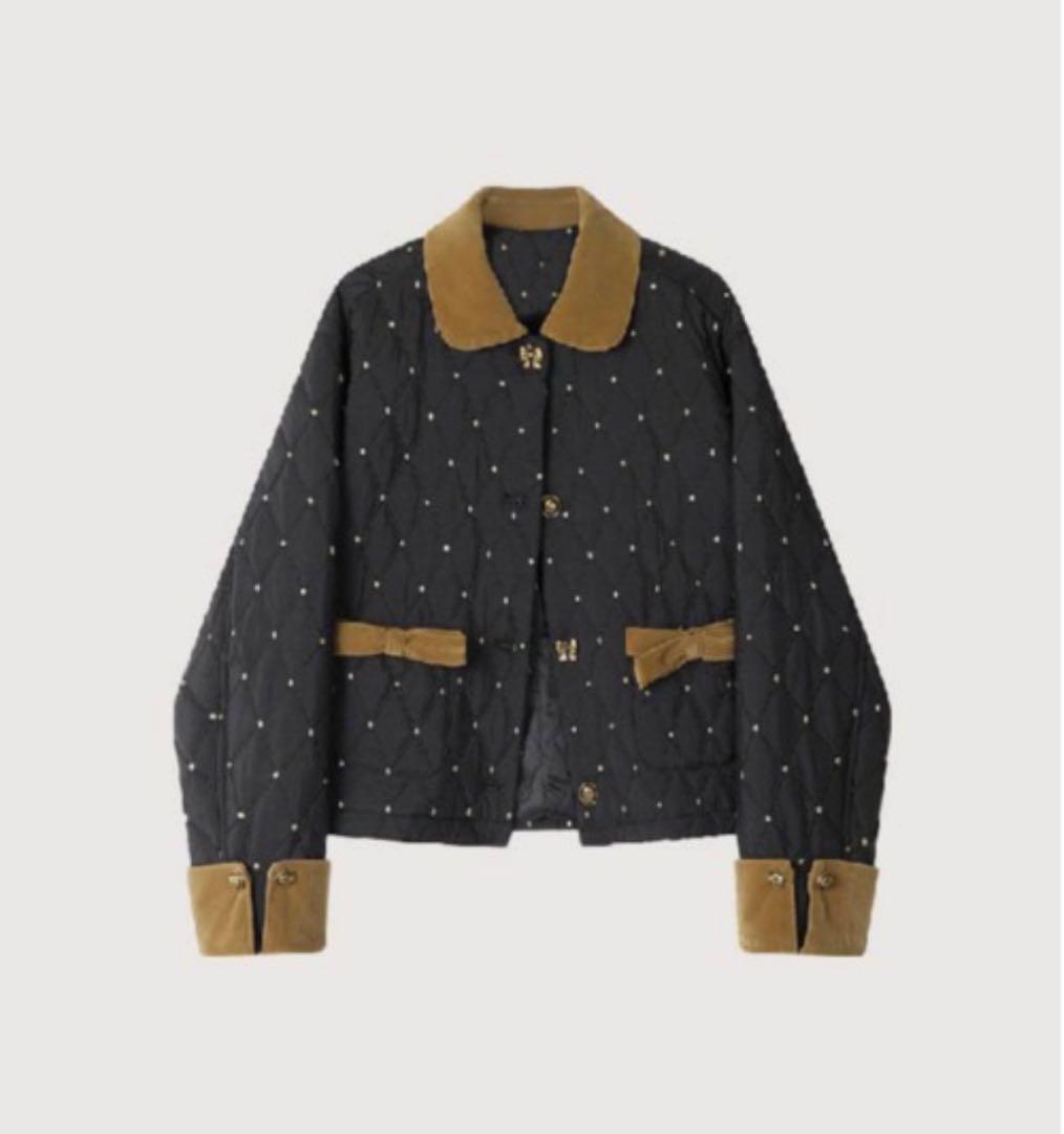 ラポミプチ LA POMME petit キルティング ジャケット ダウン M la4237ew00072_2.jpg