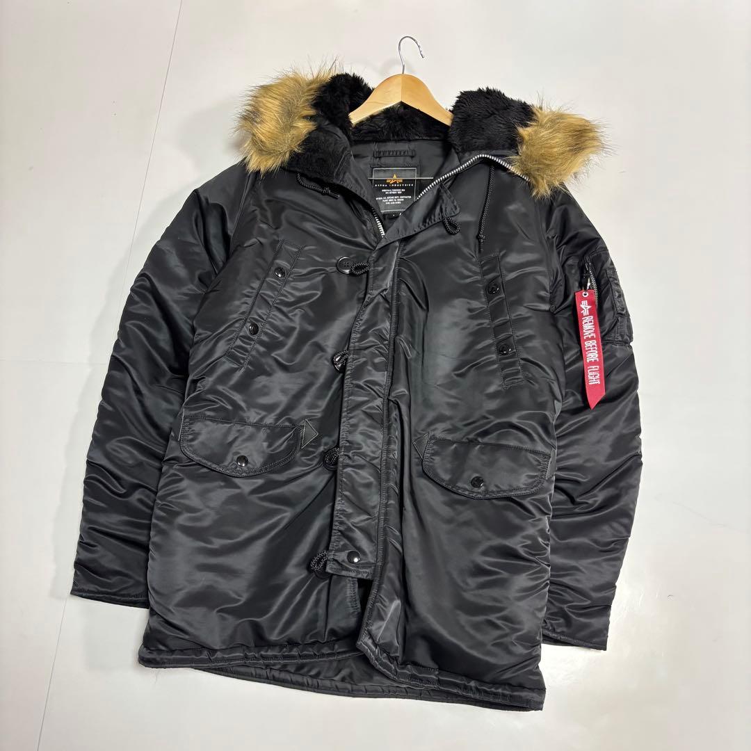ぷっ〜ぞう ALPHA アルファ　黒・ブラック　N3B　ミリタリー　フライ Alpha Industries（アルファ・インダストリーズ） ALPHA アルファ
