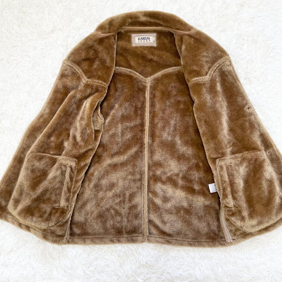 90sヴィンテージ】KANSAI JEANS フェイクムートン ボアジャケット