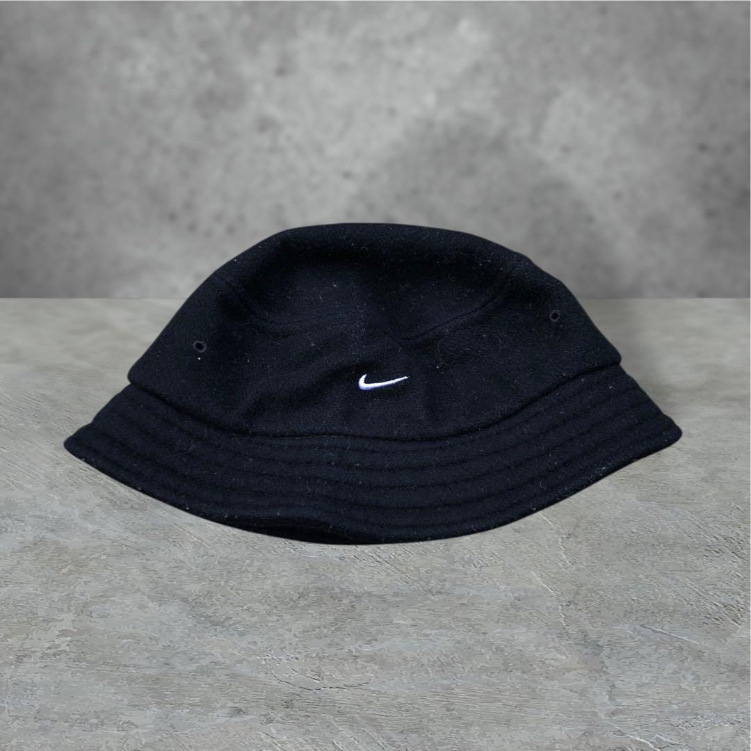 【90's】NIKEクラッシャーハット　バケットハット　vintage 白タグ 00's】新品NIKEクラッシャーハット バケットハット 希少 古着 Y2K