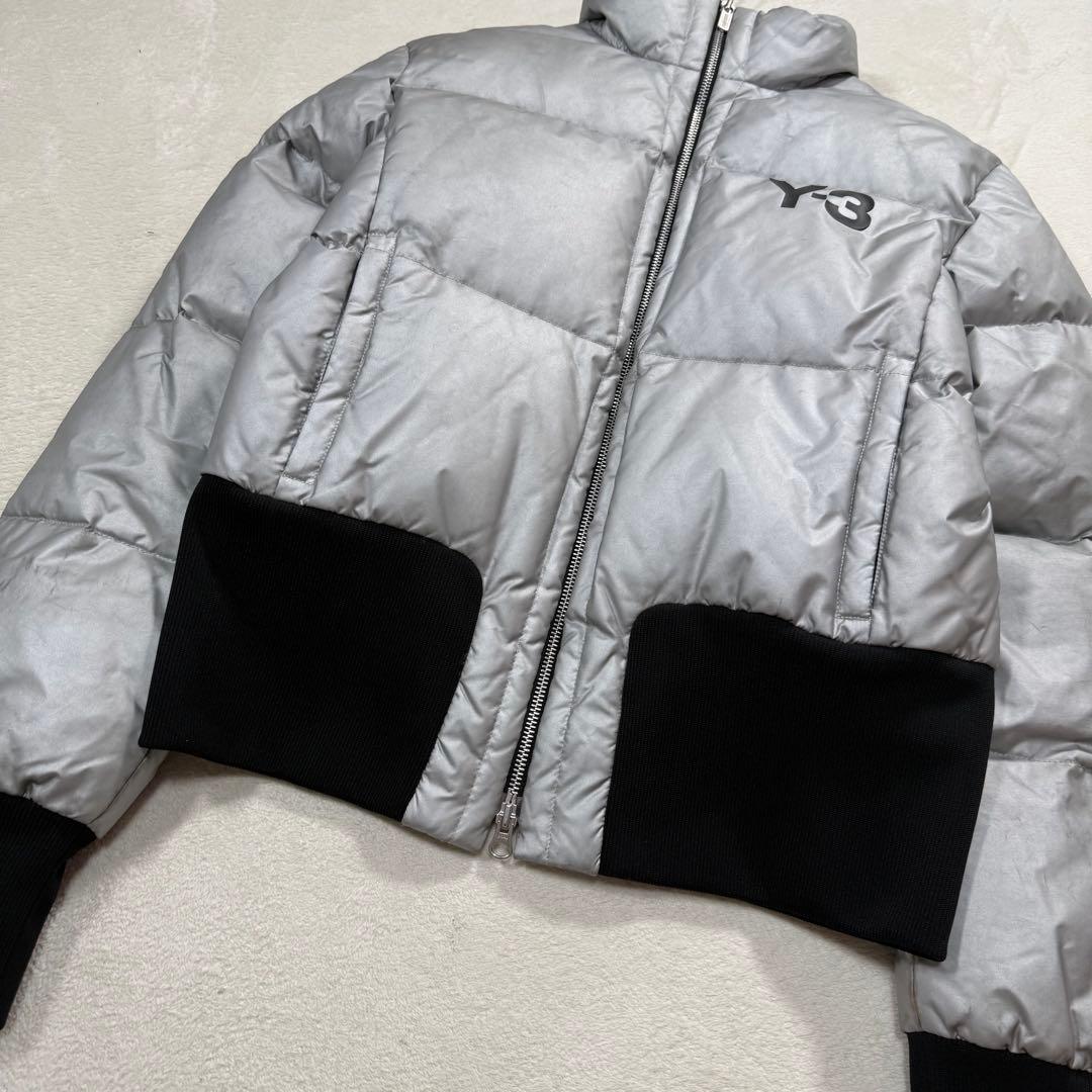 Y-3 × adidas クロップド シルバー ダウンジャケット archive - メルカリ
