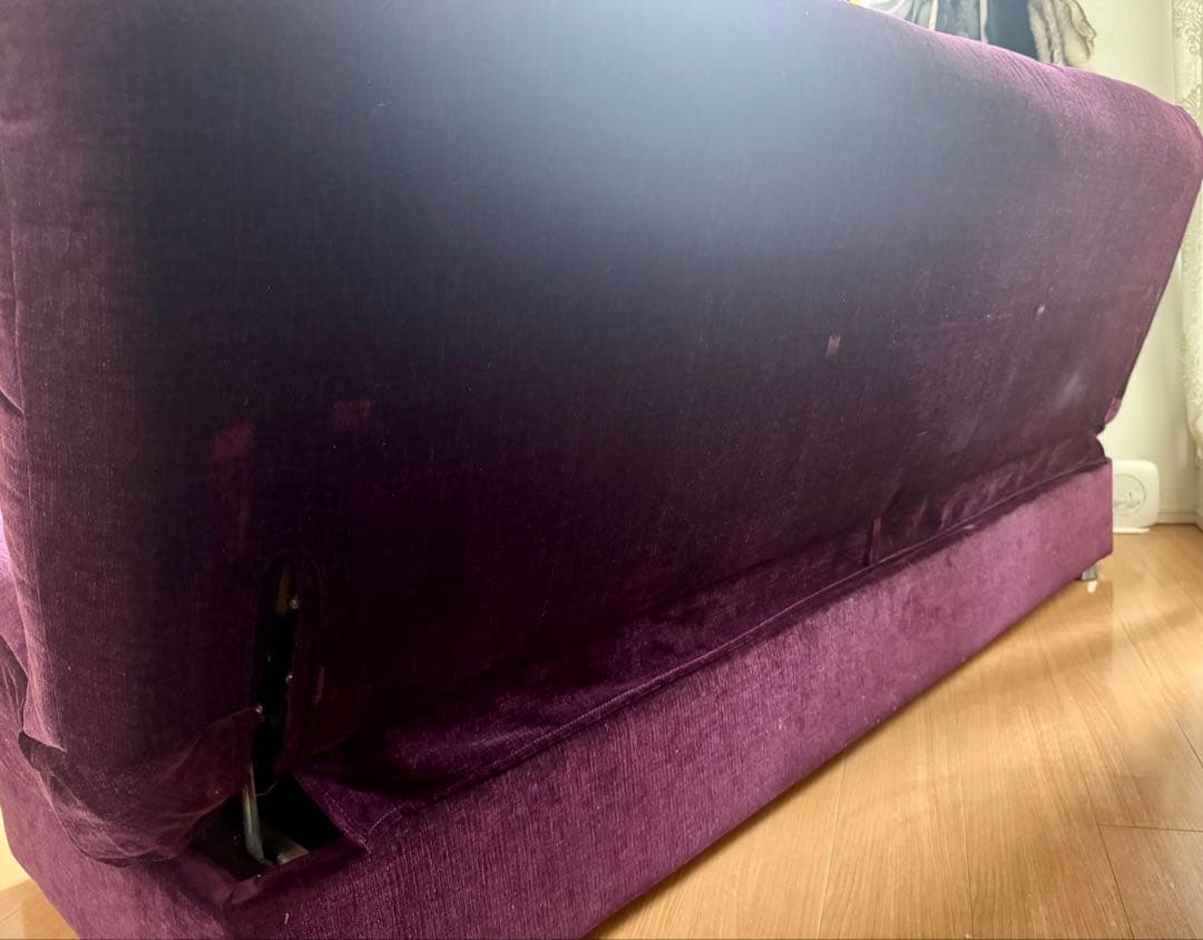 セール】フランスベッド アルマ セミダブル ソファベット パープル