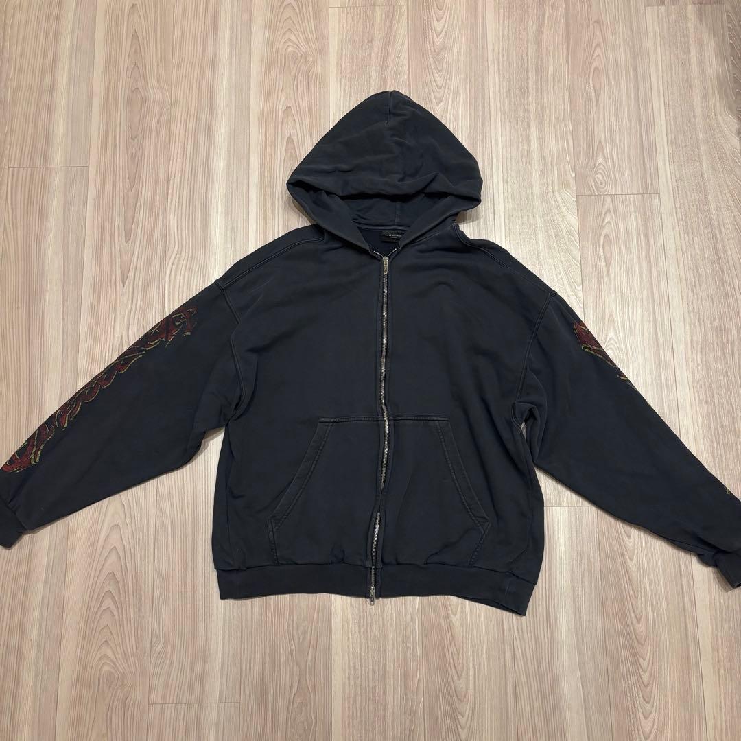 BALENCIAGA バレンシアガ パーカー BALENCIAGA（バレンシアガ） 23SS MEDIUM FIT ZIP-UP HOODIE